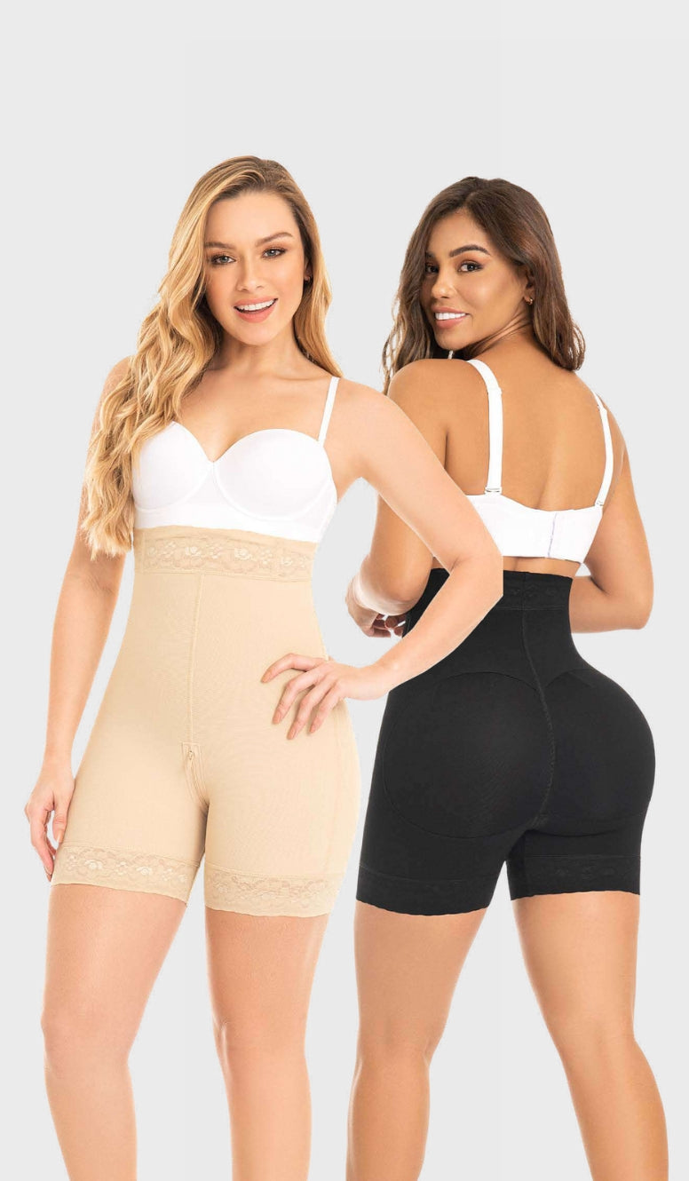 SXA0327 Short corto con talle extra alto