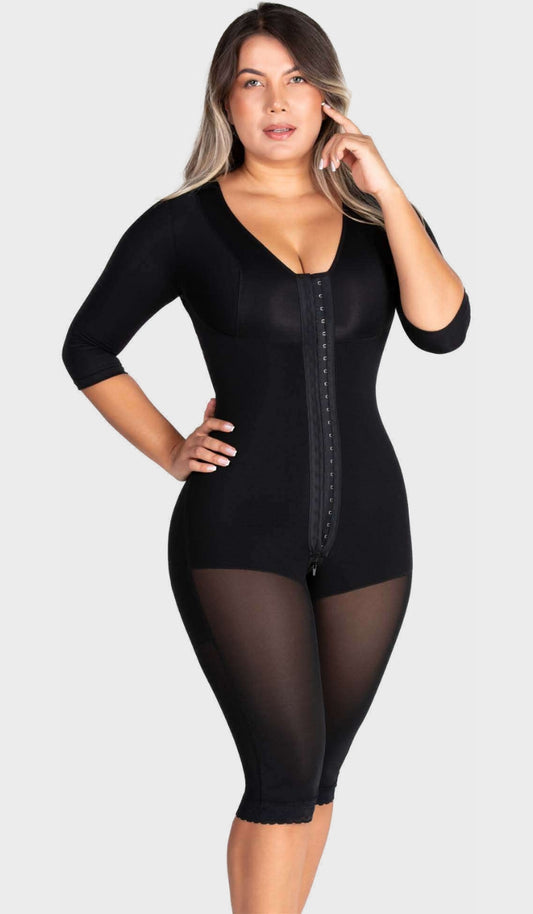 F0161 Faja larga con cobertura en espalda, brazos y busto
