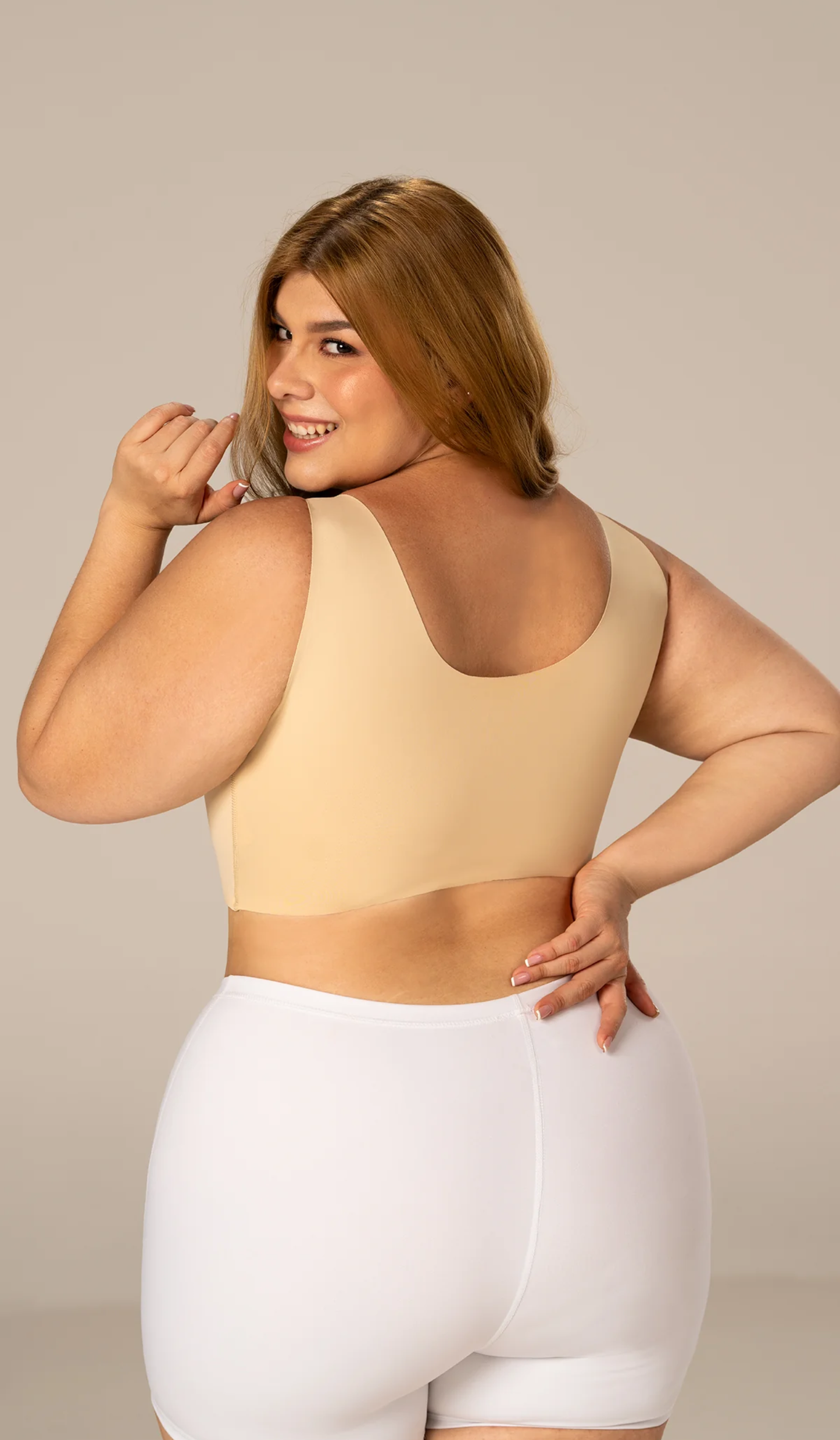 B06006 Top de realce (Beige)