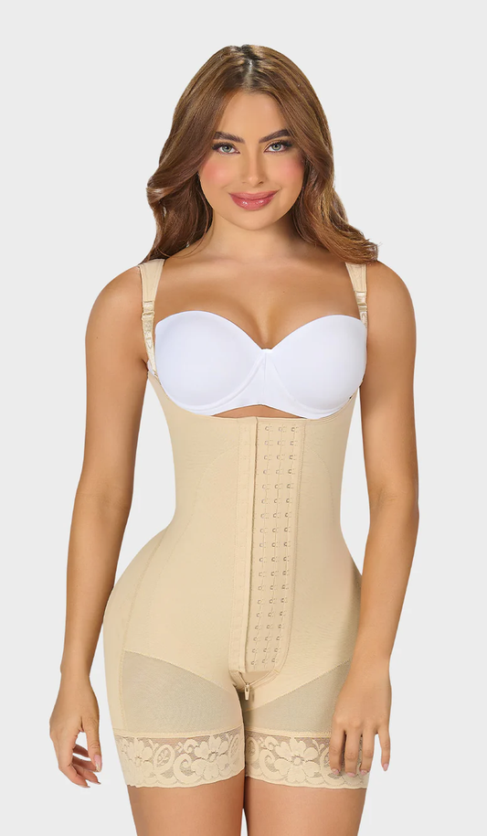 F00463 Faja corta con refuerzo abdominal