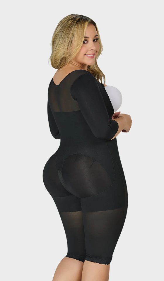 F0074- Faja larga con cobertura en espalda y brazos