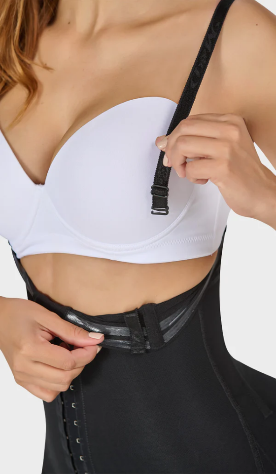 F0076 - Faja larga con strapless siliconado