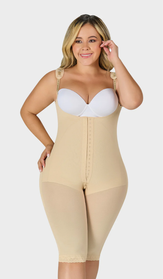 F0078 - Faja larga con refuerzo abdominal