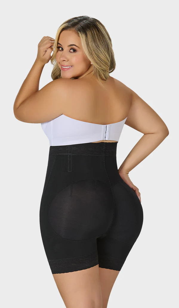 SXA0327 Short corto con talle extra alto